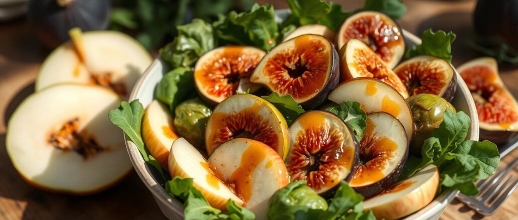 Apfel-Feigen-Rosenkohl-Salat