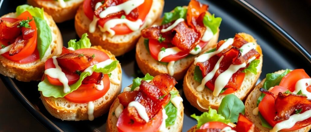 BLT Crostini Appetizer