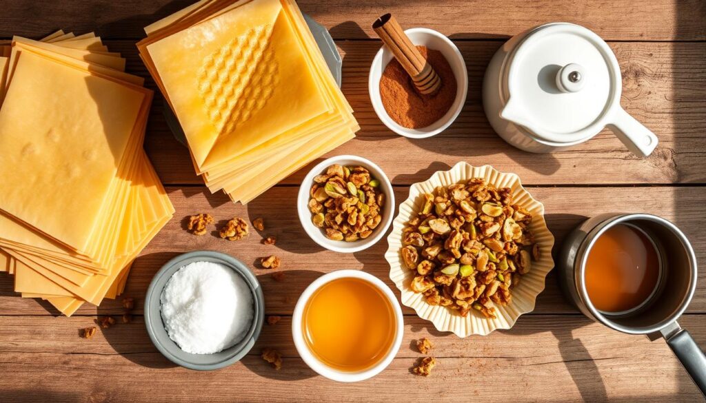 Baklava Zutaten