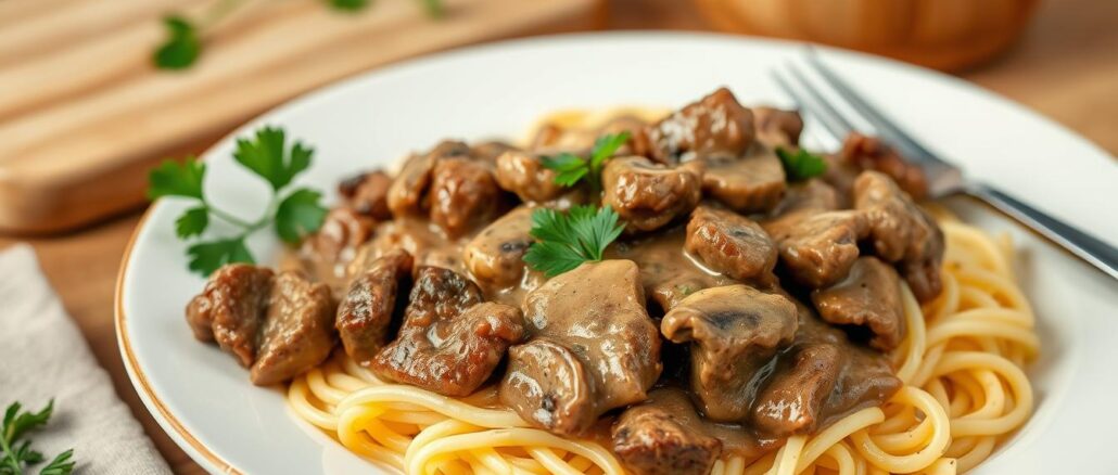Bœuf Stroganoff Rezept