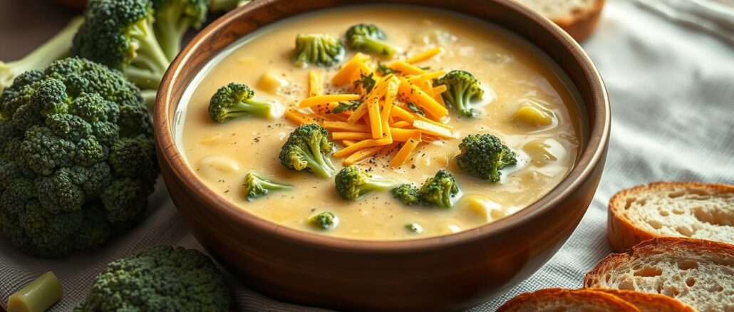 Brokkoli Cheddar Suppe