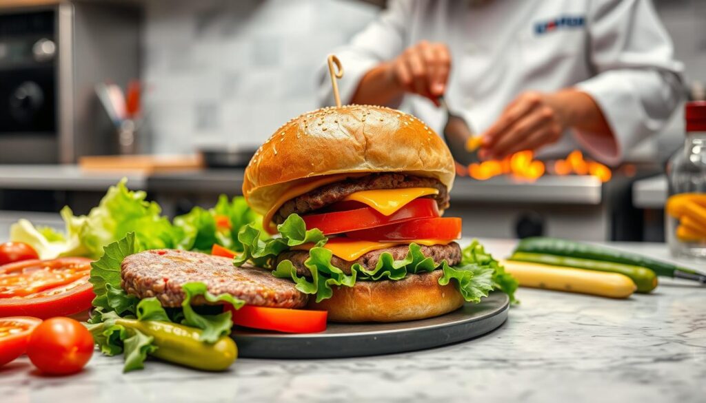 Burger zubereiten