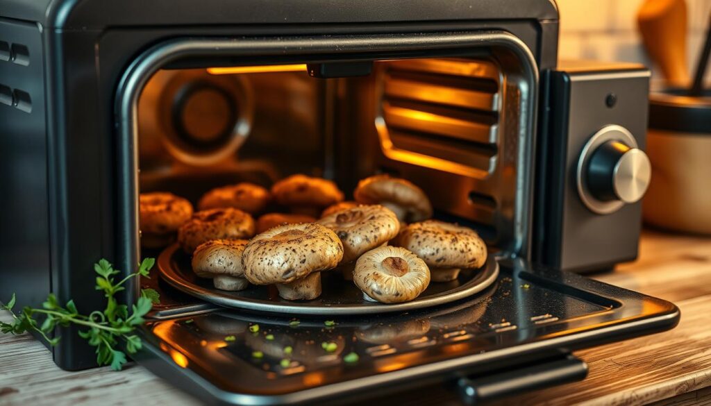Champignons aufwärmen