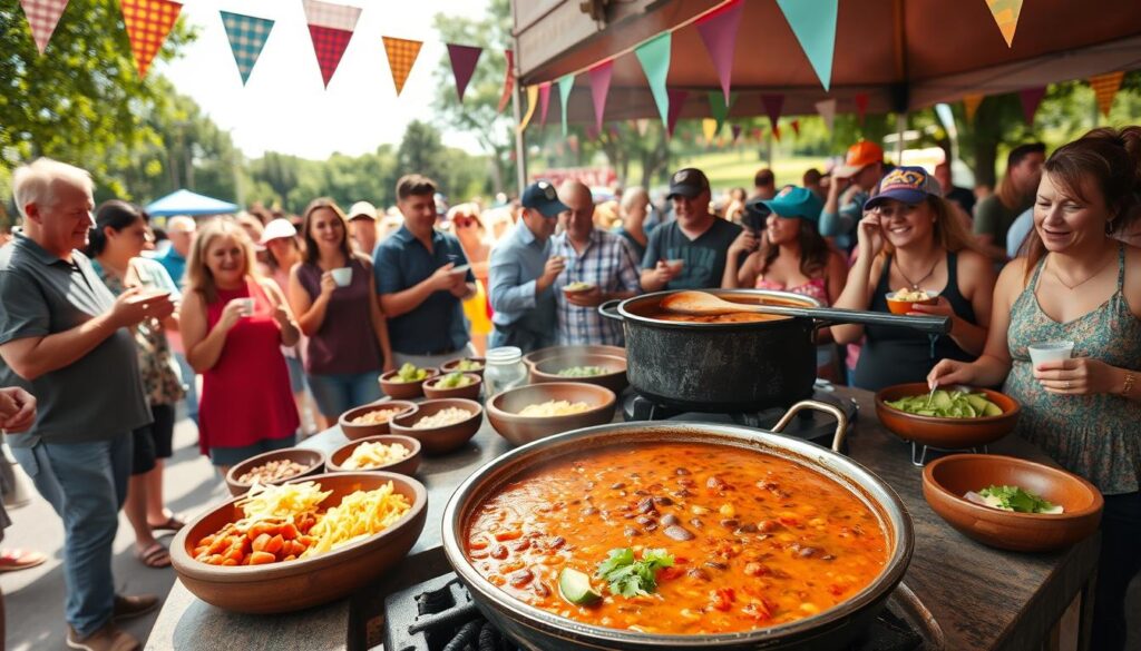 Chili-Essen Veranstaltungen