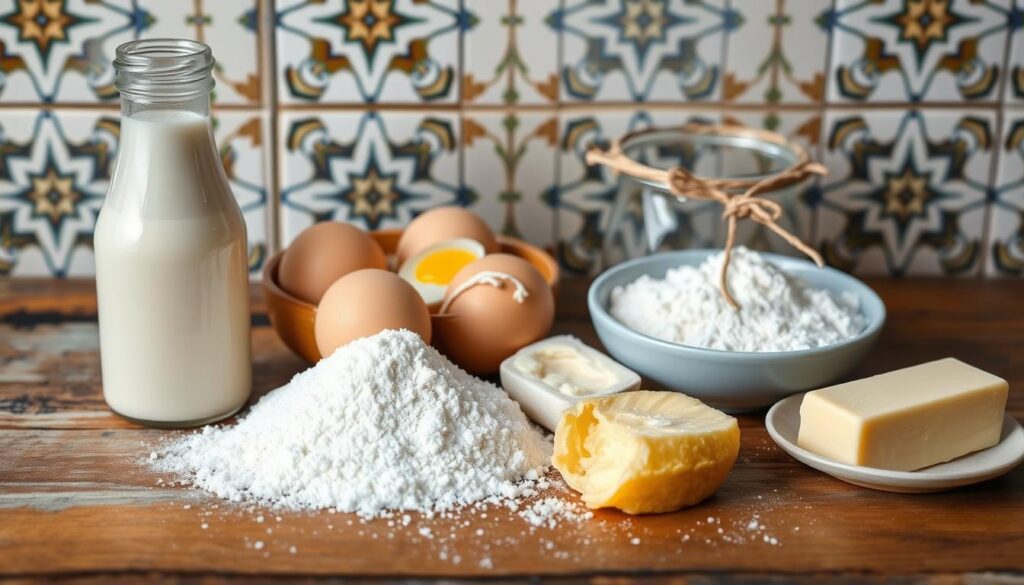Einfache Zutaten Pastéis de Nata