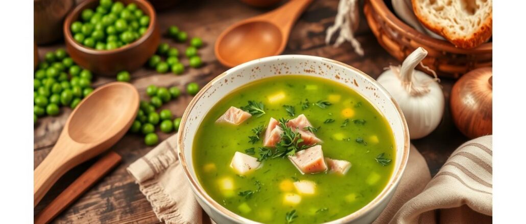 Erbsensuppe mit Schinken