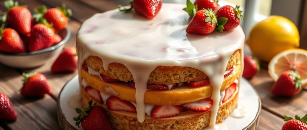 Erdbeer-Limonaden-Kuchen