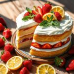 Erdbeer-Zitronen-Kuchen