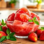 Erdbeersorbet