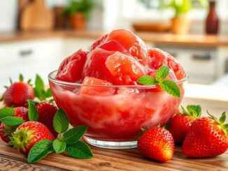 Erdbeersorbet