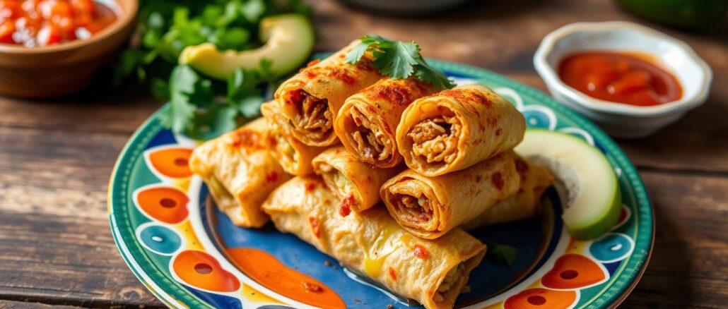 Gebackene Taco-Ei-Rollen