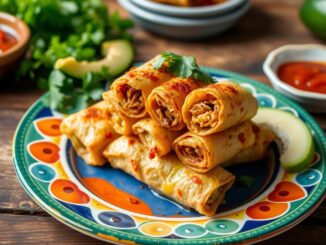 Gebackene Taco-Ei-Rollen