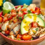 Gegrillter Hähnchen-Taco-Salat