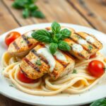 Gegrilltes Hühnchen Asiago Tortelloni
