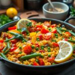 Gemischte Gemüse-Paella Rezept