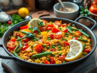 Gemischte Gemüse-Paella Rezept