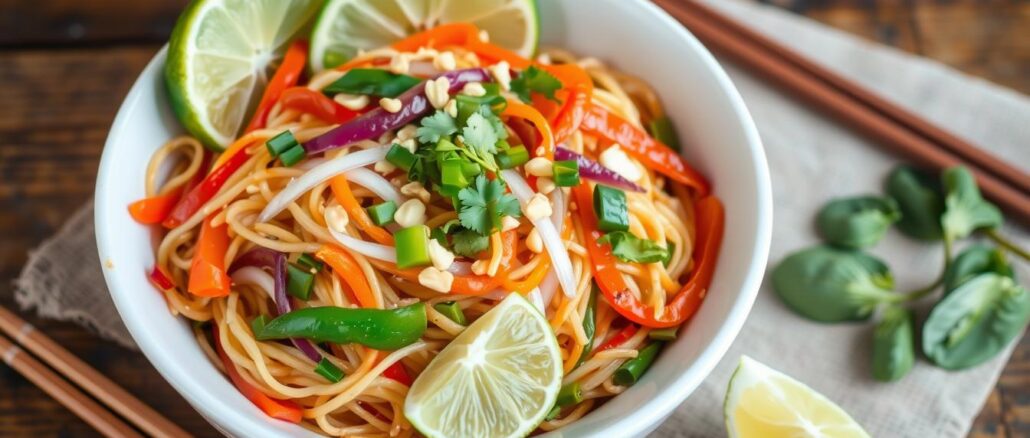 Gemüse Pad Thai Rezept