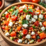Griechischer Linsensalat