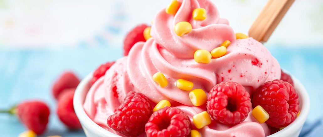 Himbeer-Mais-Eis