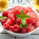 Himbeer-Sorbet