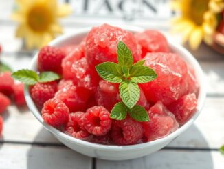 Himbeer-Sorbet