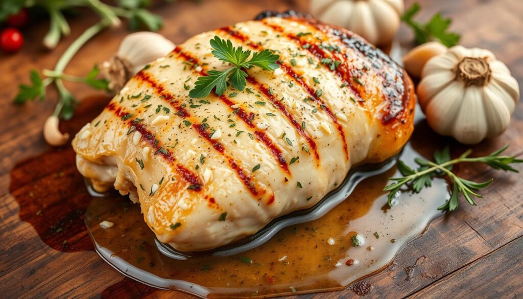 Hühnchen und Marinade