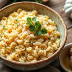 Knoblauch-Parmesan-Orzo einfaches Rezept