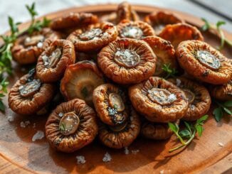Knusprige Gebackene Pilze