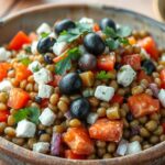 Mediterraner Linsensalat