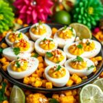 Mexican Street Corn Deviled Eggs