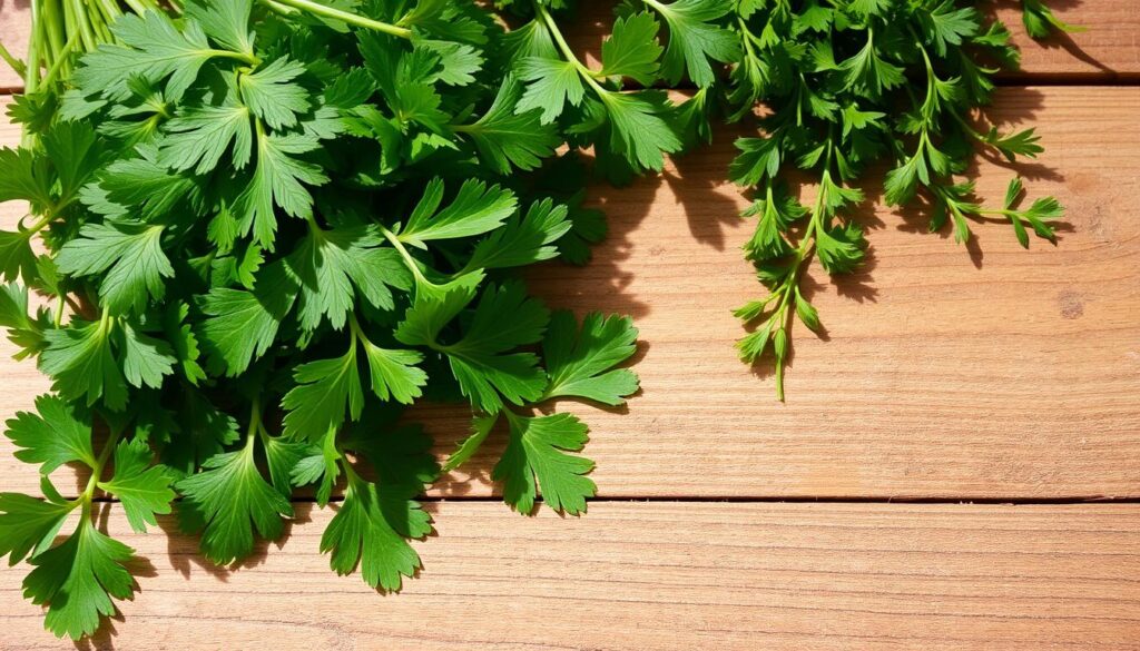 Petersilie und Oregano