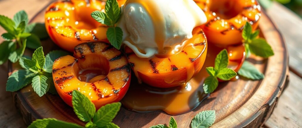 Pfirsich-Mascarpone-Dessert