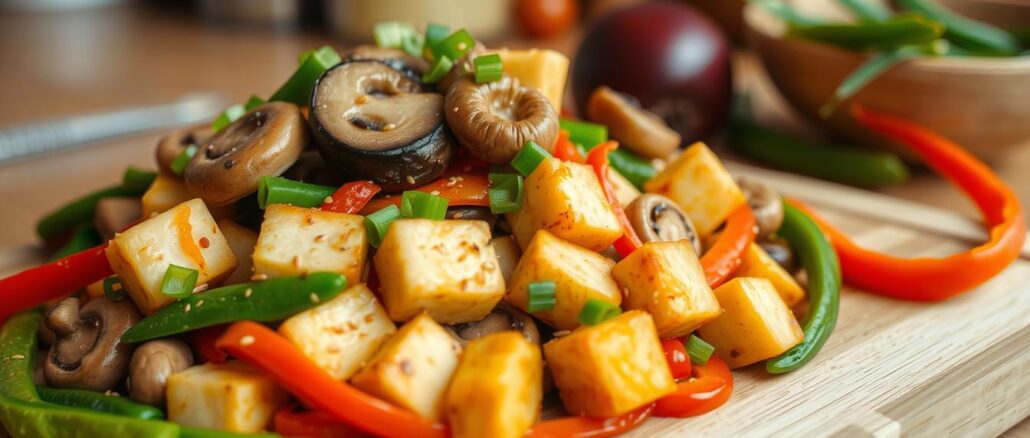 Pilz- und Tofu-Pfanne