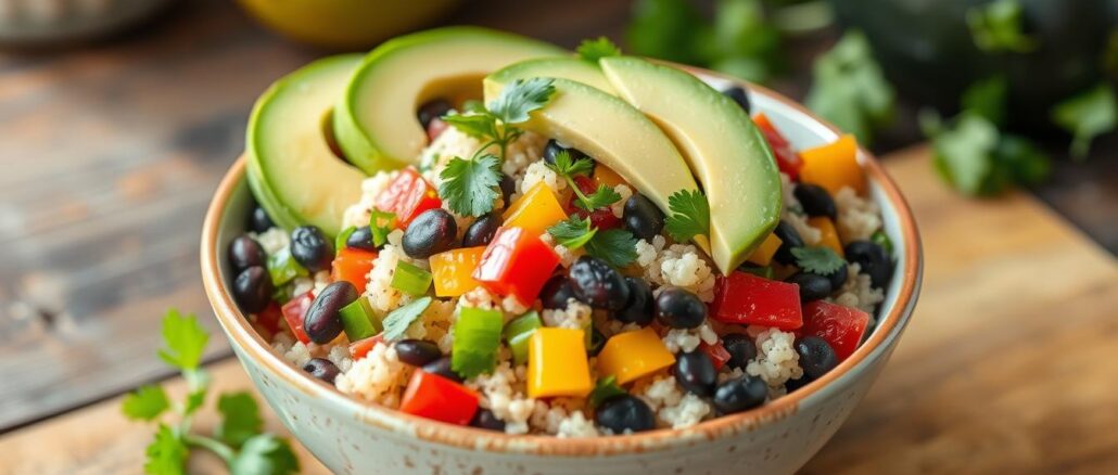 Quinoa-Schwarze-Bohnen-Salat