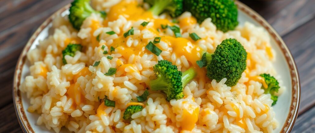 Rezept für Käse-Reis-Brokkoli