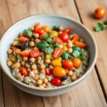 Rezept für Kichererbsen-Quinoa-Bowl
