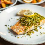 Rezept für Pistazien-Krusten-Lachs