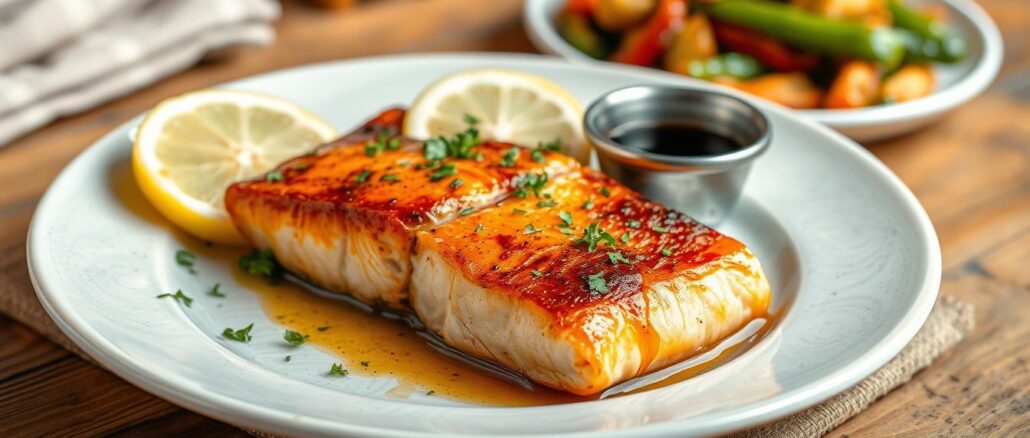 Rezept für karamellisierten Lachs