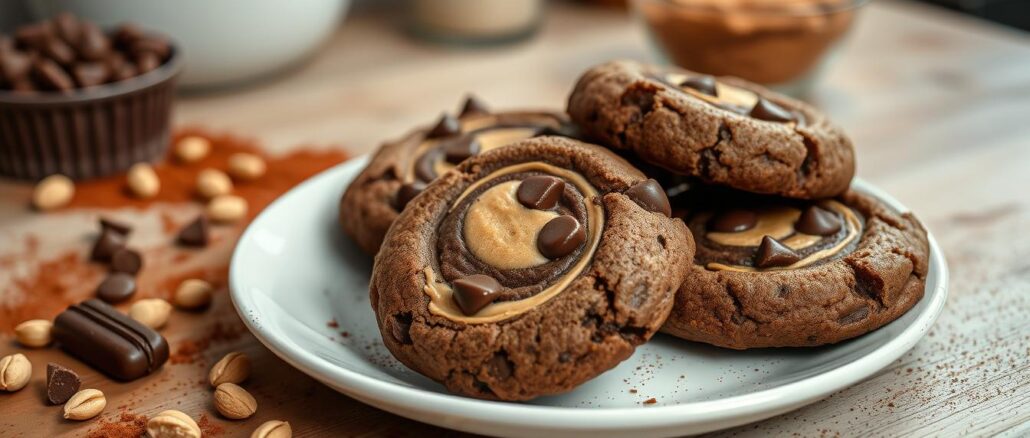 Schokoladen-Erdnussbutter-Cookies