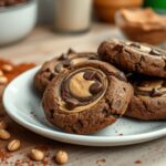 Schokoladen-Erdnussbutter-Cookies
