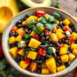 Schwarzer Bohnen-Mango-Salat