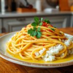 Spaghetti Aglio e Olio mit Reis