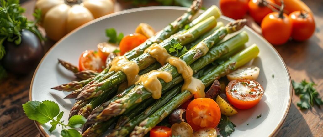 Spargel mit Dijon-Senf