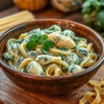Spinat und Artischocken Pasta Rezept