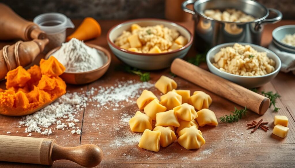 Süßkartoffel-Gnocchi mit Reis zubereiten