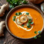 Süßkartoffelsuppe mit Ingwer