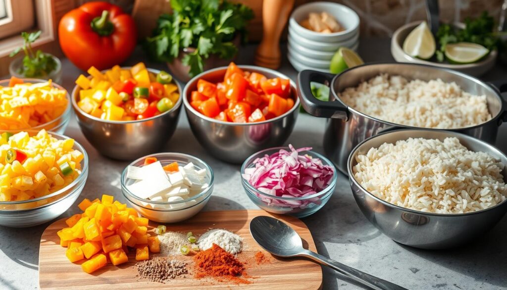 Taco-Reis vorbereiten