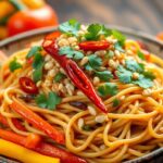Thai-Erdnussnudeln