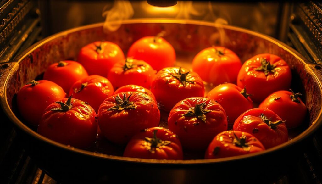 Tomaten garen im Backofen