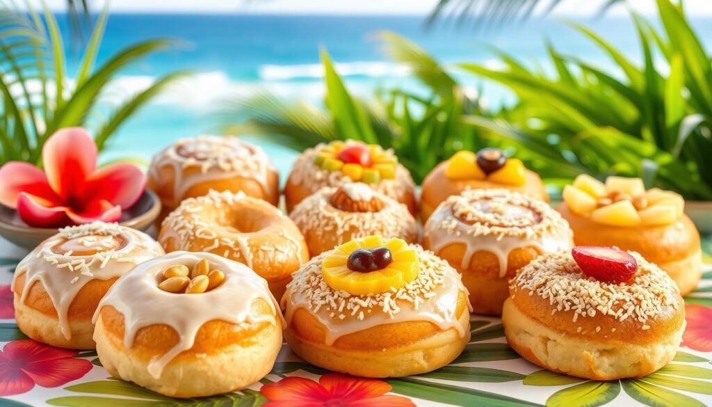 Variationen von Hawaiianischen Süßen Brötchen